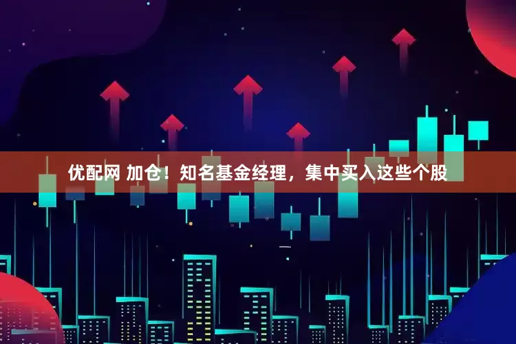 优配网 加仓！知名基金经理，集中买入这些个股