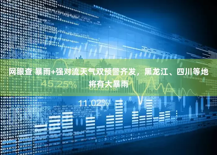 网眼查 暴雨+强对流天气双预警齐发，黑龙江、四川等地将有大暴雨